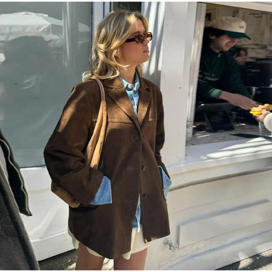Blazer en daim chic MCCKLE