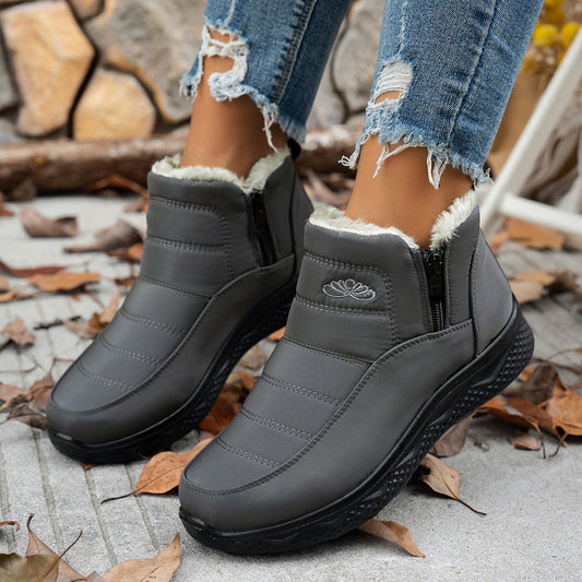 Bottines élégantes et chaudes avec semelle antidérapante pour femmes