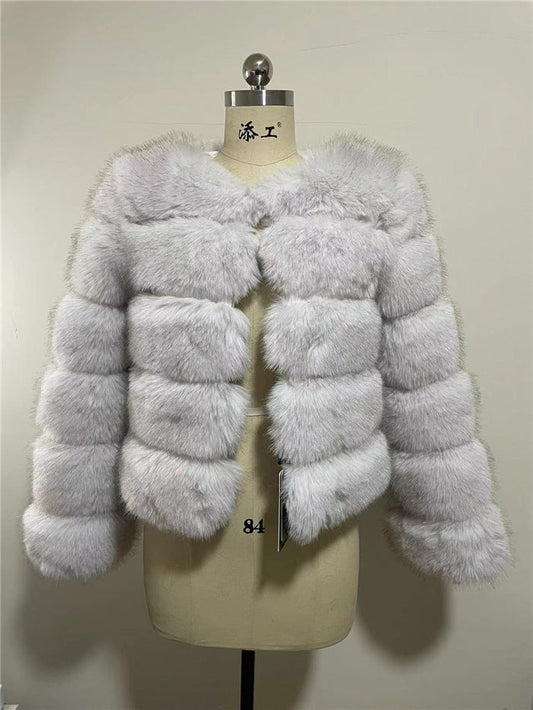 Manteau en Fourrure de Renard Femme